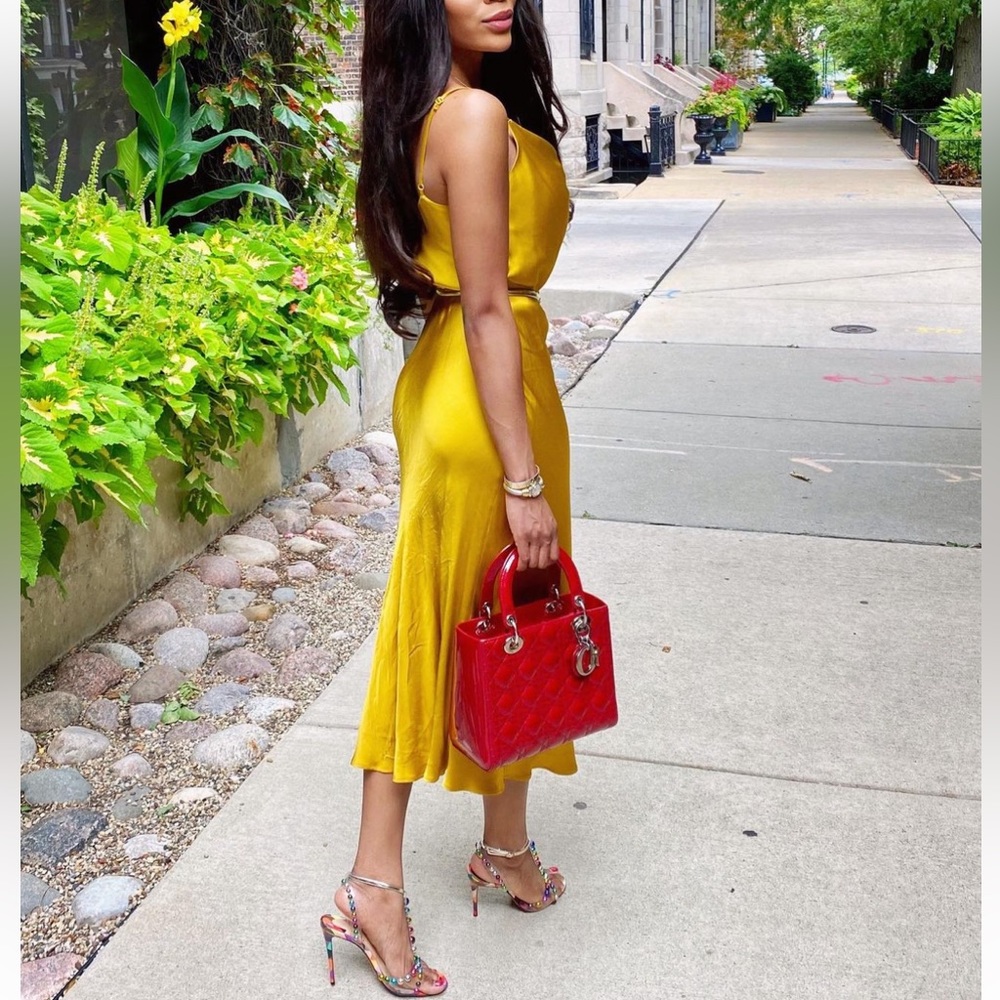 The perfect silk slip dress 💛✨